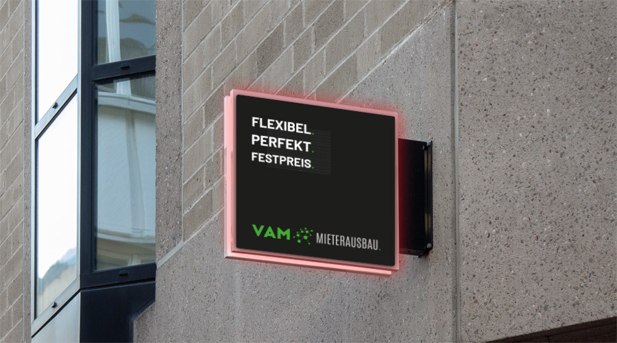 Außenschild Vammieterausbau - Kuschel Software & Design